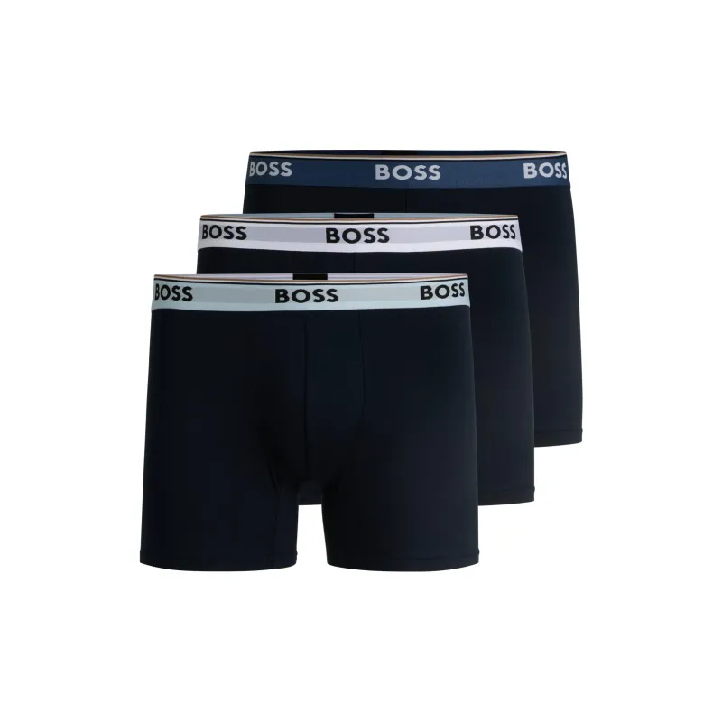 HUGO BOSS Logo print Boxers Pack Of Three-0