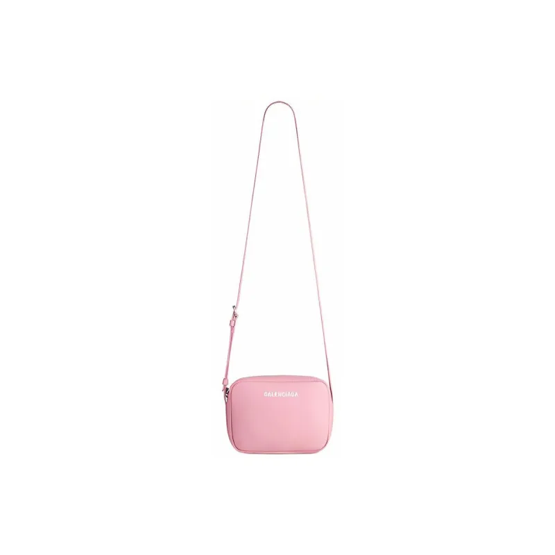 Balenciaga Calfskin Camera Bags Crossbody Bag Shoulder Bag Women's Pink-1