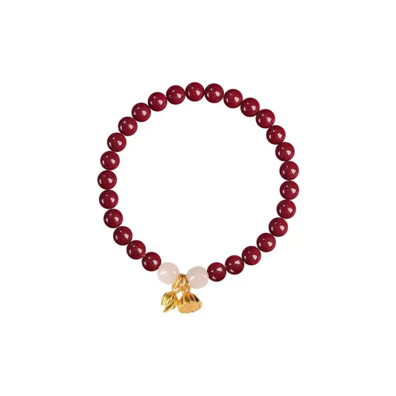 Strange Snow Reconstructed Cinnabar Bracelets Unisex-0