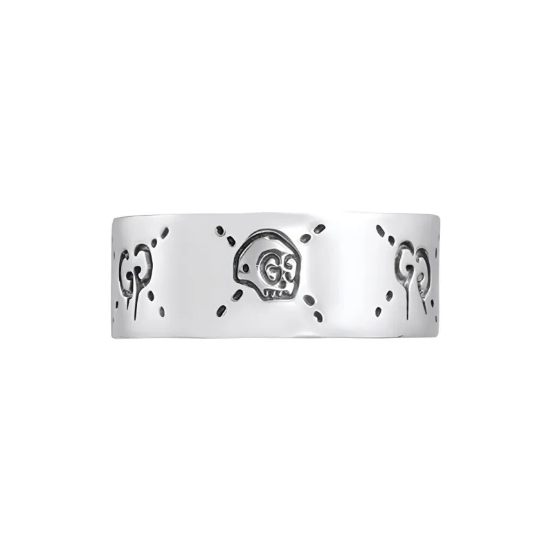 GUCCI Ghost Skull Ring Silver-0