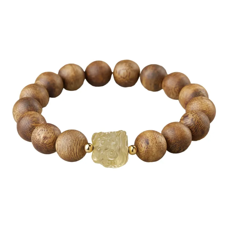 Moonstone Edge Agarwood Bracelets Men's-0