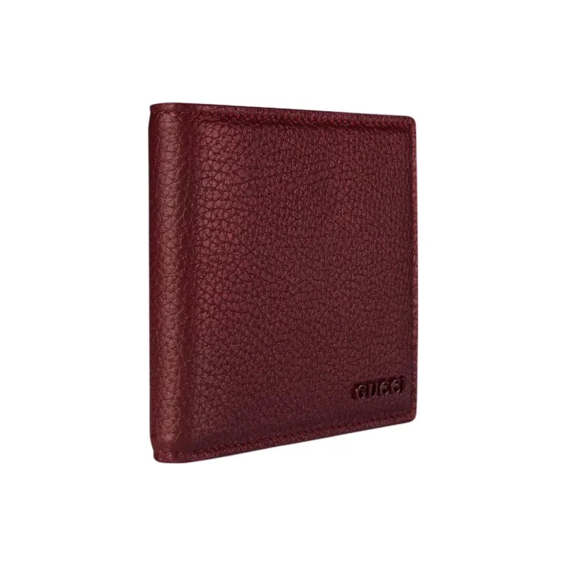 GUCCI Leather Wallet Women's Red-1