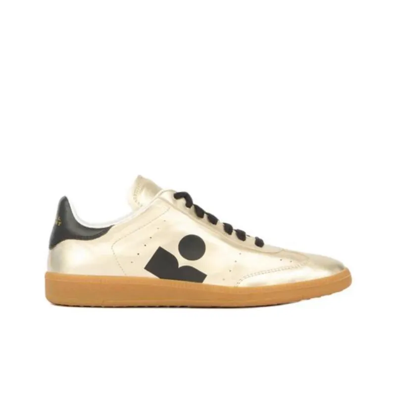 ISABEL MARANT KAYCEE Low Top Skateboard Shoes Women's Light Gold-1