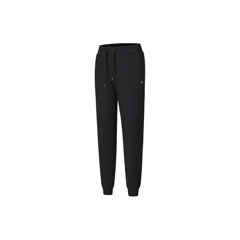 FILA Knitted Sports Pants Women's Pitch Black-1