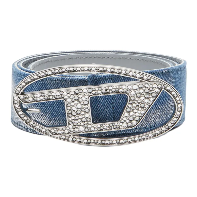 DIESEL Logo Strass Belt-0