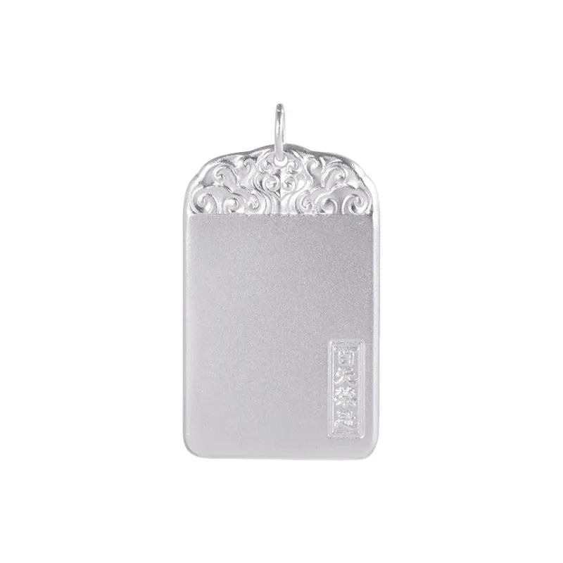 JINLUWANG 999 Fine Silver Pendants Unisex-0