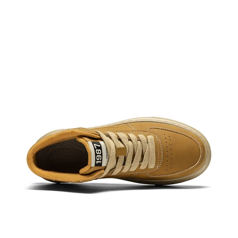 OFFER-AITR Slip-Resistant Breathable Height Increasing Mid-Top Skateboard Shoes Men's-13