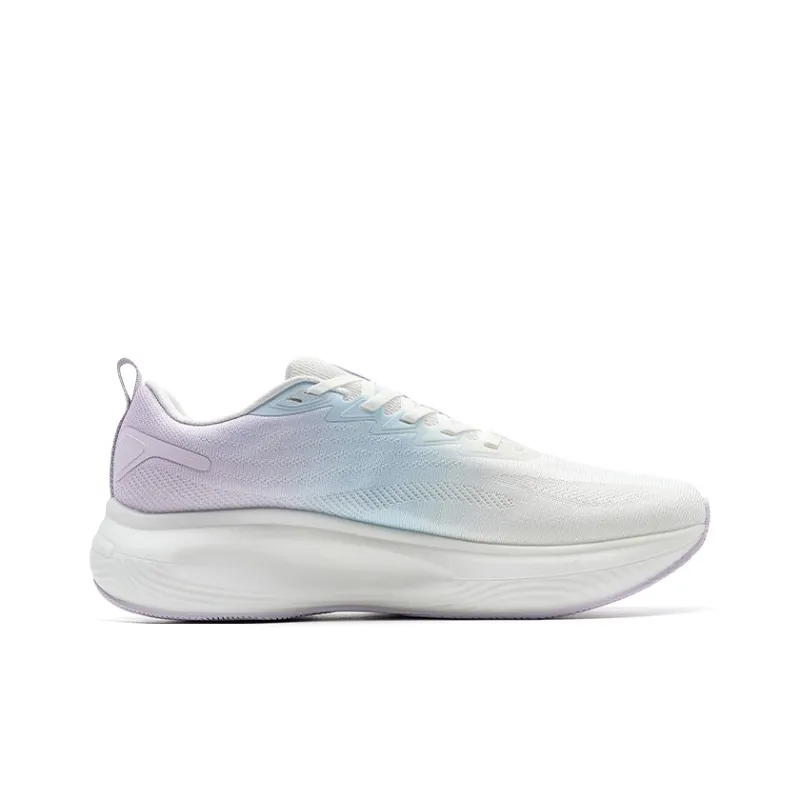 XTEP Chasing Clouds 2nd Generation Cushioning Rebound Low Top Running Shoes Women's White Purple-1