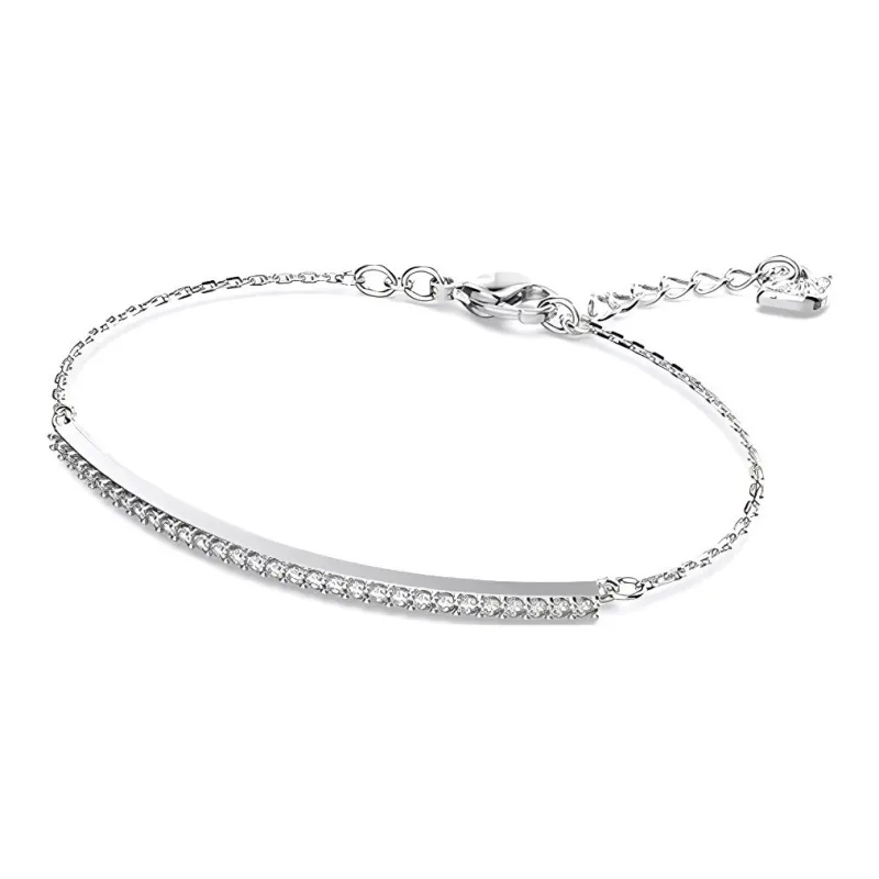 Swarovski Artificial Crystal Bracelets Women's White Gold-2