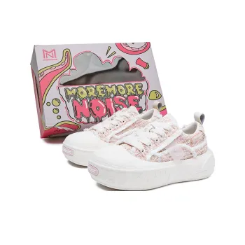 MOREMORENOISE Canvas Shoes Women's Low Top White