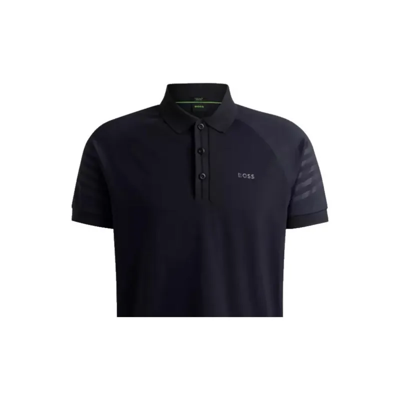 HUGO BOSS Logo Patch Short Sleeved Polo Shirt-1