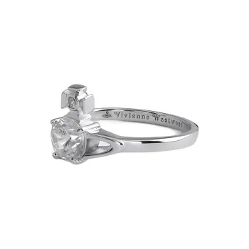Vivienne Westwood Rhinestone Rings Women's Silver