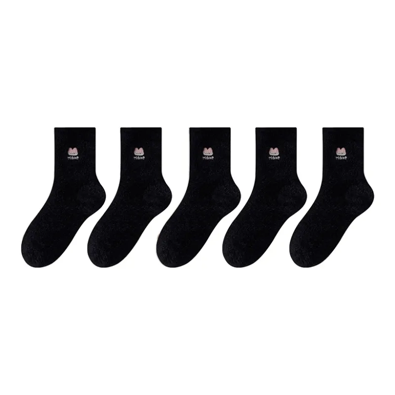 MIIOW Mid Calf Socks Women's Combo Set-16