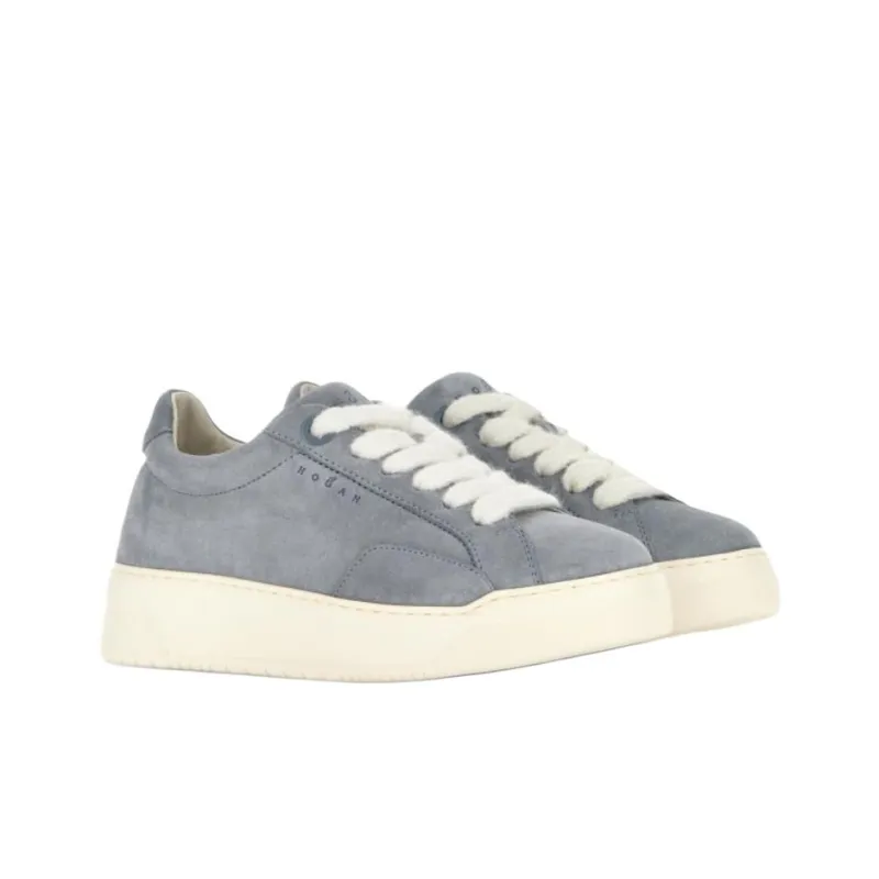 HOGAN Chamallow Low Top Skateboard Shoes 4.8cm Women's Gray-2