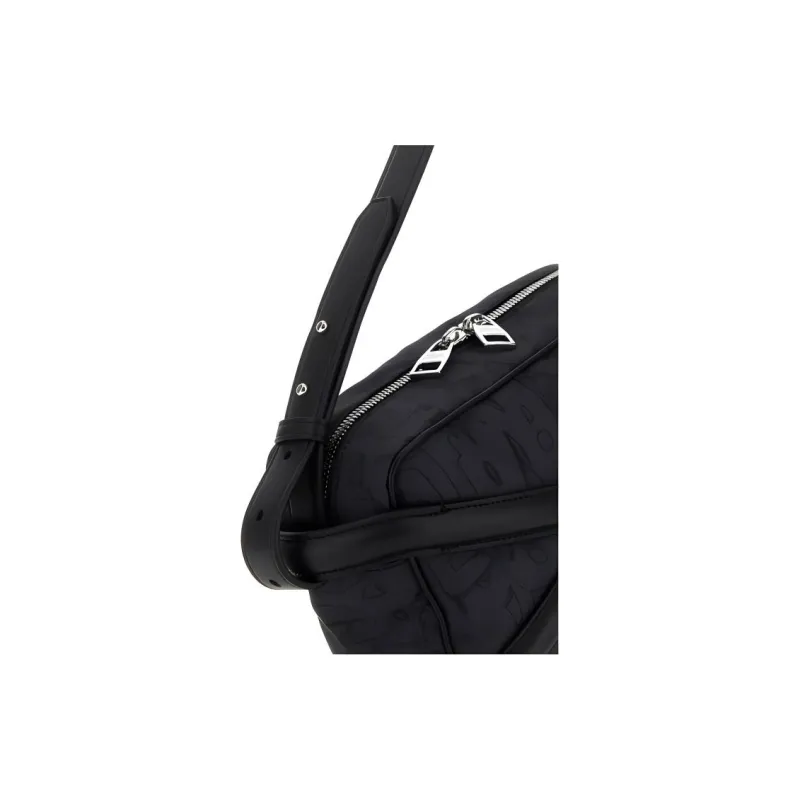 Alexander McQueen Calfskin Shoulder Bag Crossbody Bag Men's Black-3