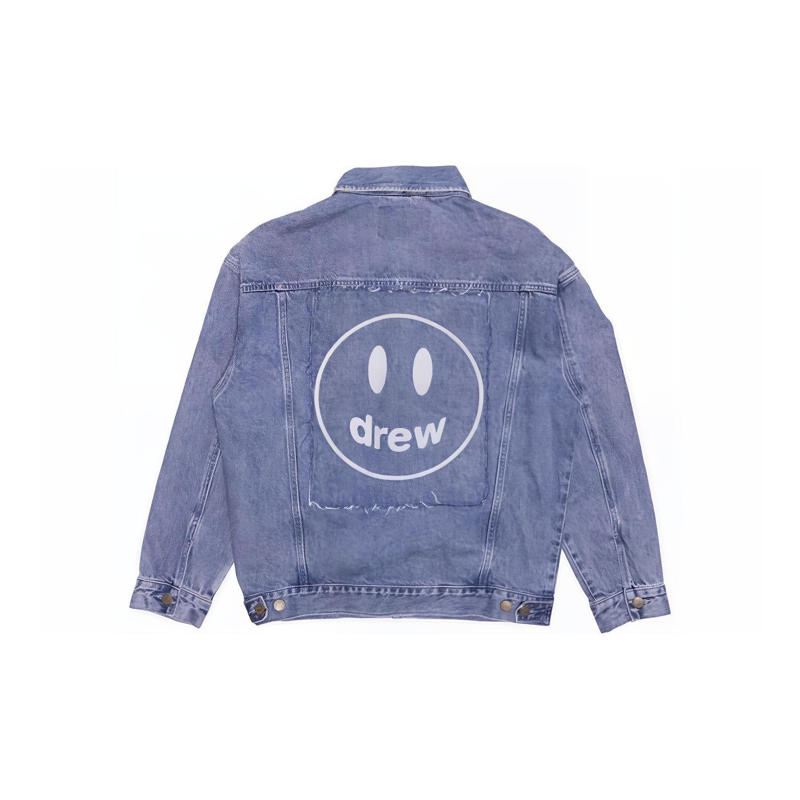 oversized mascot trucker jacket - vintage color block – drew