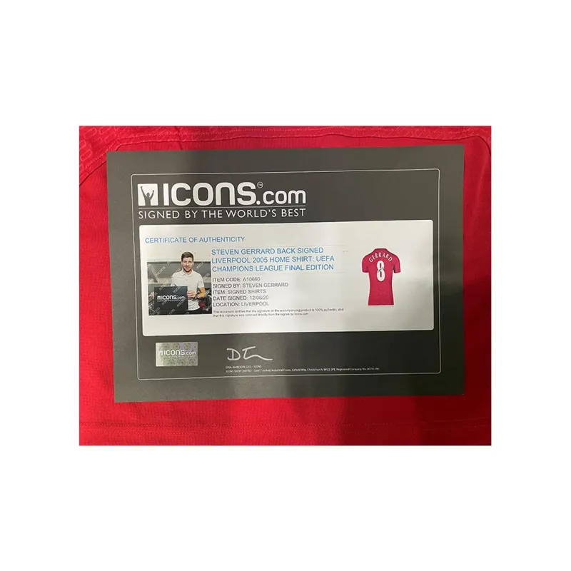 ICONS.com Basketball Fan Supplies Official Certificate With ICONS Unframed For Collecting Red Unisex-4