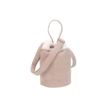 KANGOL Cotton Bucket Bags Shoulder Bag Crossbody Bag Handbag Medium Size Unisex Pink
