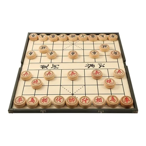 Miao Ji Chinese Chess Set With Wooden Board And Leather Case Beech Wood Extra Large Size 60 Board Games