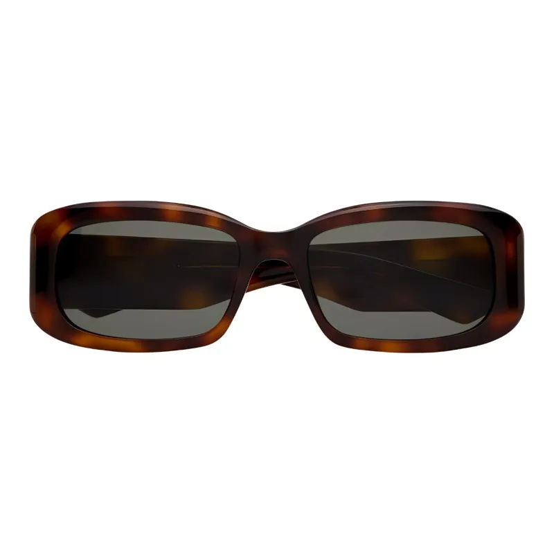 SAINT LAURENT Injection Molded Plastic Rectangular Sunglasses Unisex Tortoiseshell-1