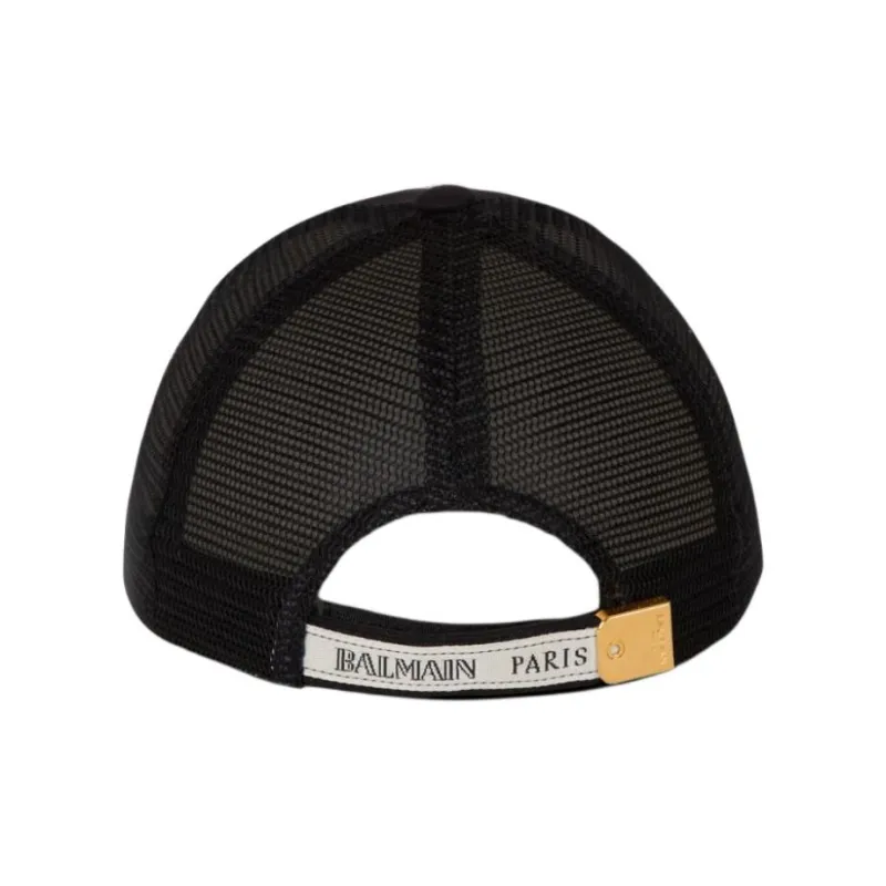 BALMAIN Ribbon Motif Cap-3