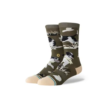 Stance Mid Calf Socks Unisex 1 Pack Dark Green