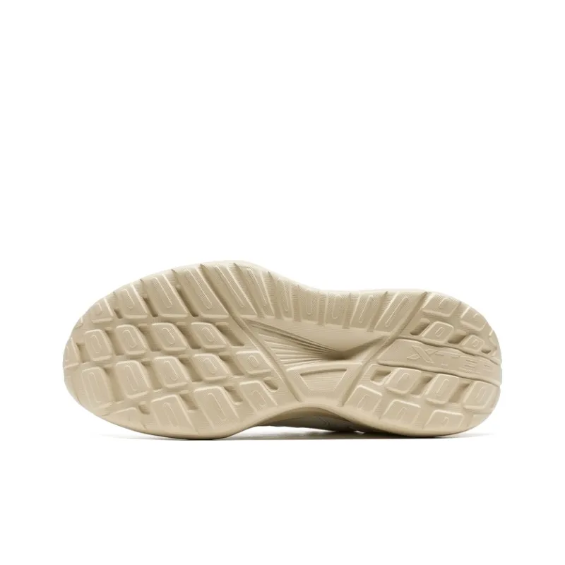 XTEP Star Meteorite Lite Anti-Slip Wear-Resistant Low-Top Chunky Sneakers Men's Milk Tea White-6