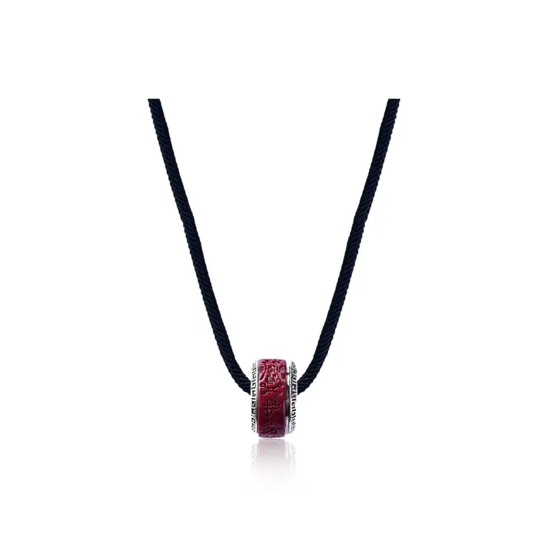 FOREVER MELODY Reconstructed Cinnabar Necklaces Unisex-0