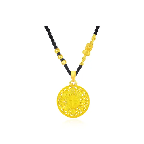 Master Kim AU999 Yellow Gold Necklace Unisex