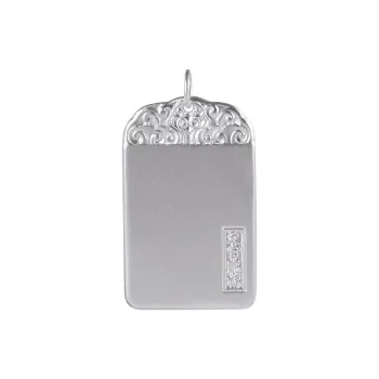 JINLUWANG Foot Silver 990 Pendants Unisex