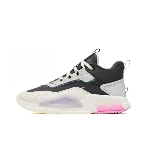 Anta Rubik's Cube 4 Cushioning Warm High-Top Sports Casual Shoes Women's Black White