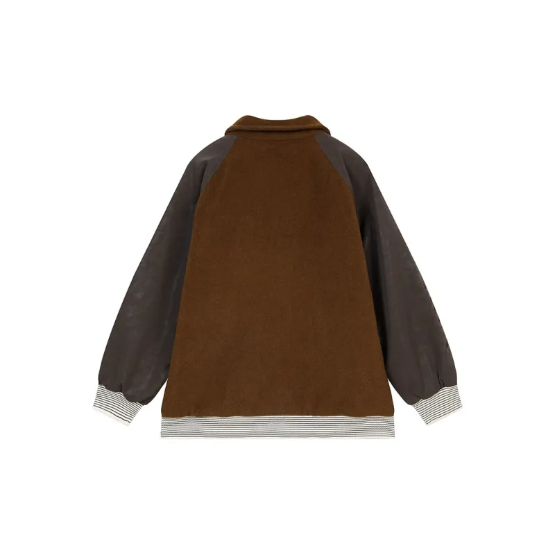 ELF SACK Coat Women's Hobo Dark Coffee-1
