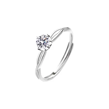 SINO GEM 999 Fine Silver Rings Women's