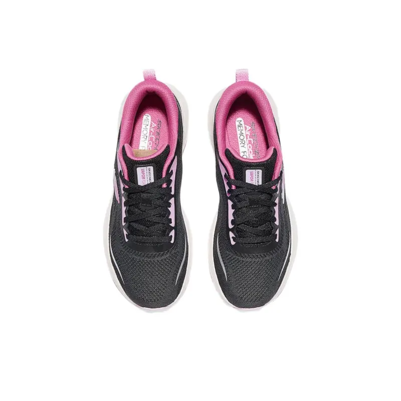 Skechers Sport Slip Resistant And Breathable Low Top Casual Shoes Women's Black Red-3