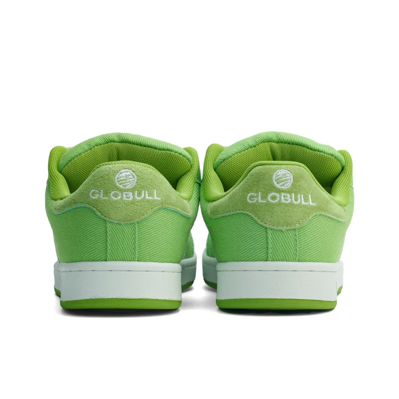 GLO BULL Skateboard Shoes Unisex Low Top Washed White Light Green-4