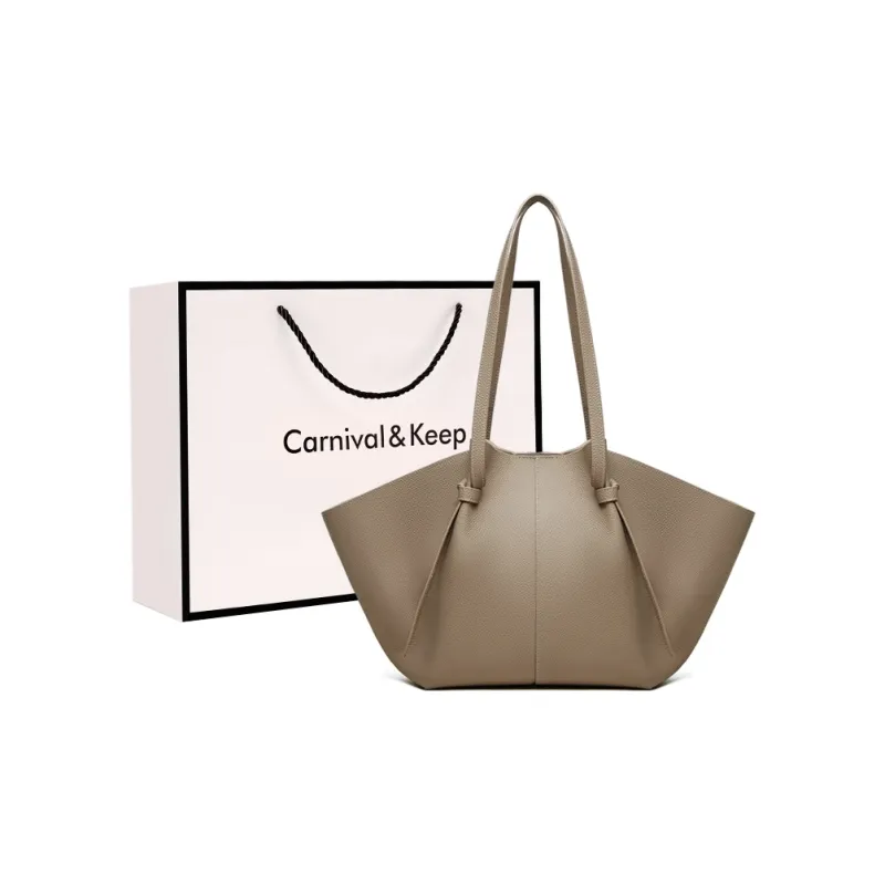Carnival Keep Top Grain Cow Leather Tote Bag Shoulder Bag Medium Size Women's Multicolor-7