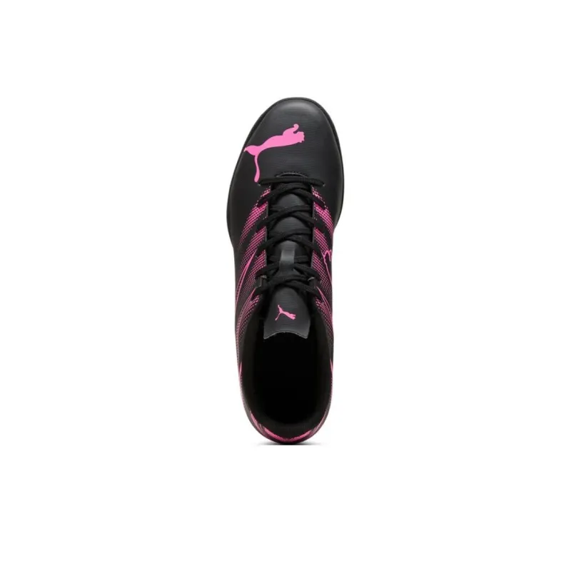 PUMA Attacanto AG Artificial Ground Anti Slip Wear Resistant Soccer Shoes Men's Black Purple-3