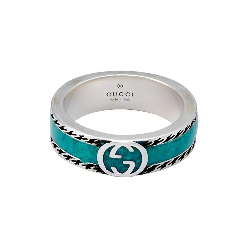 GUCCI 925 Sterling Silver Rings Unisex Silver-2