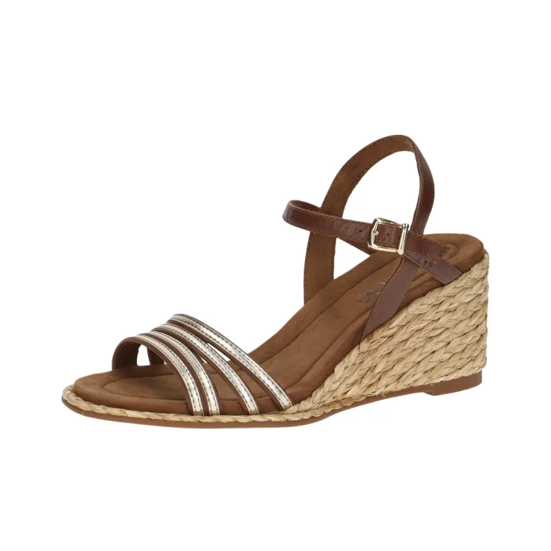 CAPRICE Breanna Strap Sandals 7.5cm Women's Brown-2