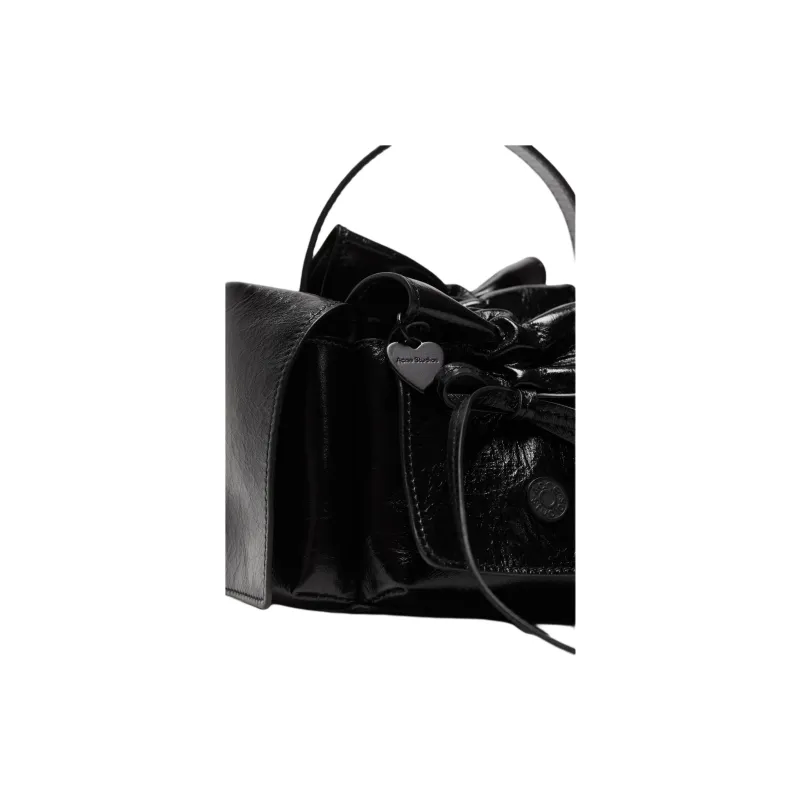 Acne Studios Calfskin One Shoulder Handbag Mini Women's Black-3