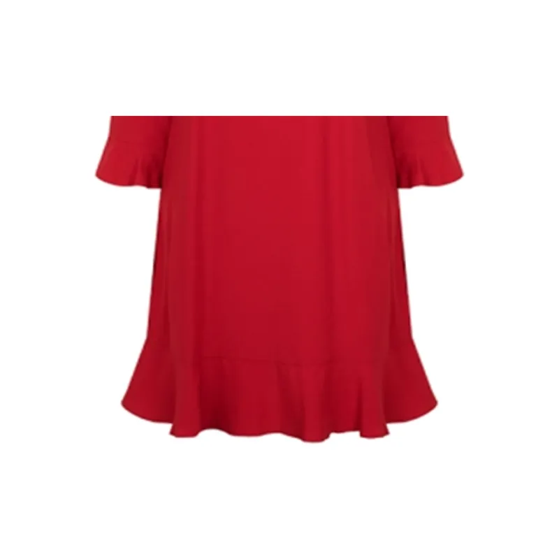 RED VALENTINO Long Sleeved Dresses Women's Red-5