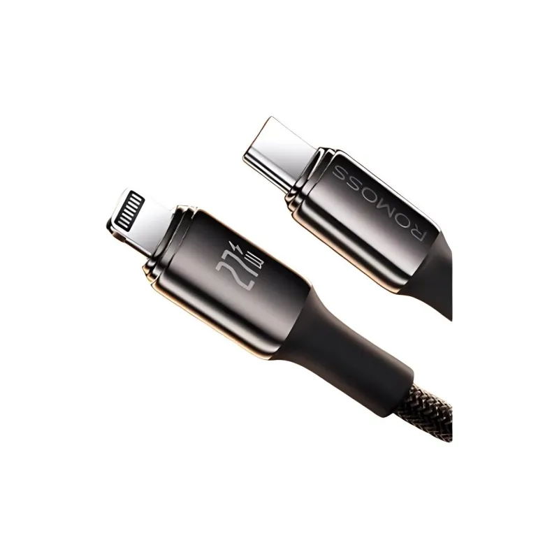 ROMOSS CB173B Type C To Lightning Zinc Alloy Woven Material 30W Fast Charge Cables-1
