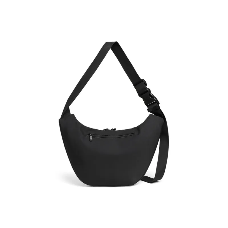 C°BANNER Fabric Crossbody Underarm Ox Horn Sling Bag Women's Black-3