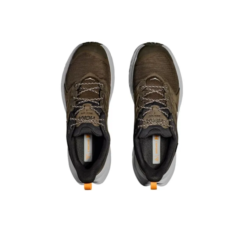 HOKA ONE ONE Anti-Slip Wear-Resistant Low-Top Trekking Shoes Unisex Dark Brown-2