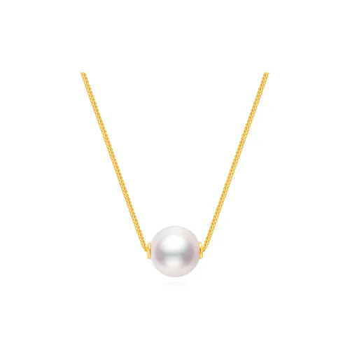Fortune Gold Freshwater Pearl Necklaces Unisex