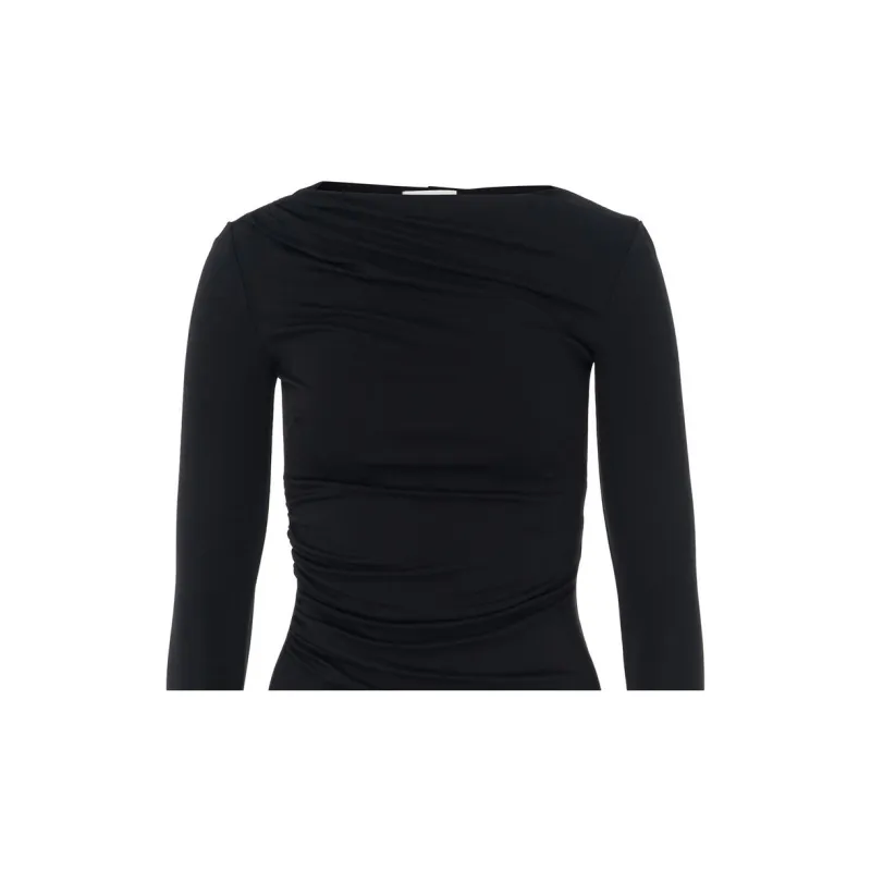 Elisabetta Franchi Draping Jersey Top-4