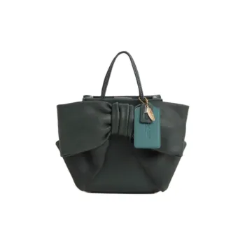 COACH Glove Tanned Leather Tote Bag Shoulder Bag Handbag Mini Women's Amazon Green