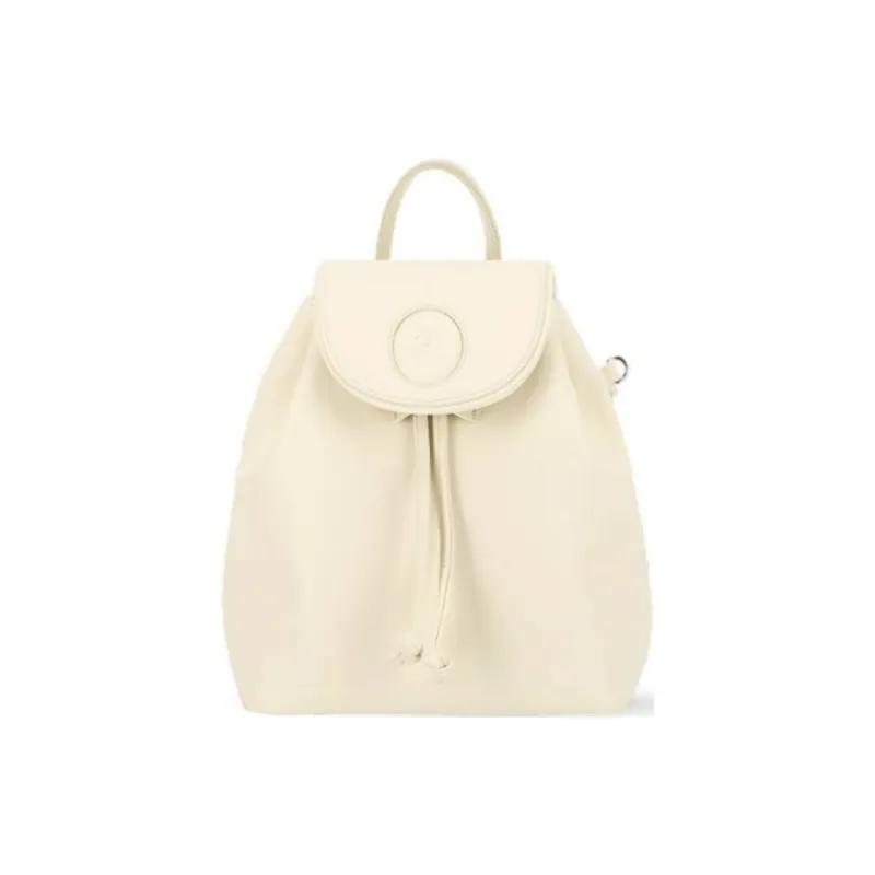 ALICE MARTHA Artificial Leather Backpack Women's Ivory White-0