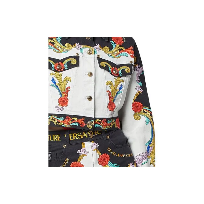 VERSACE Cropped Coats Women's White-4