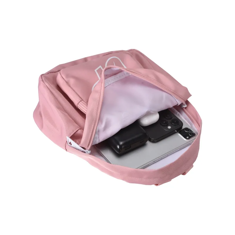 TURN UP Polyester Backpack Small Size Women's Pink-2